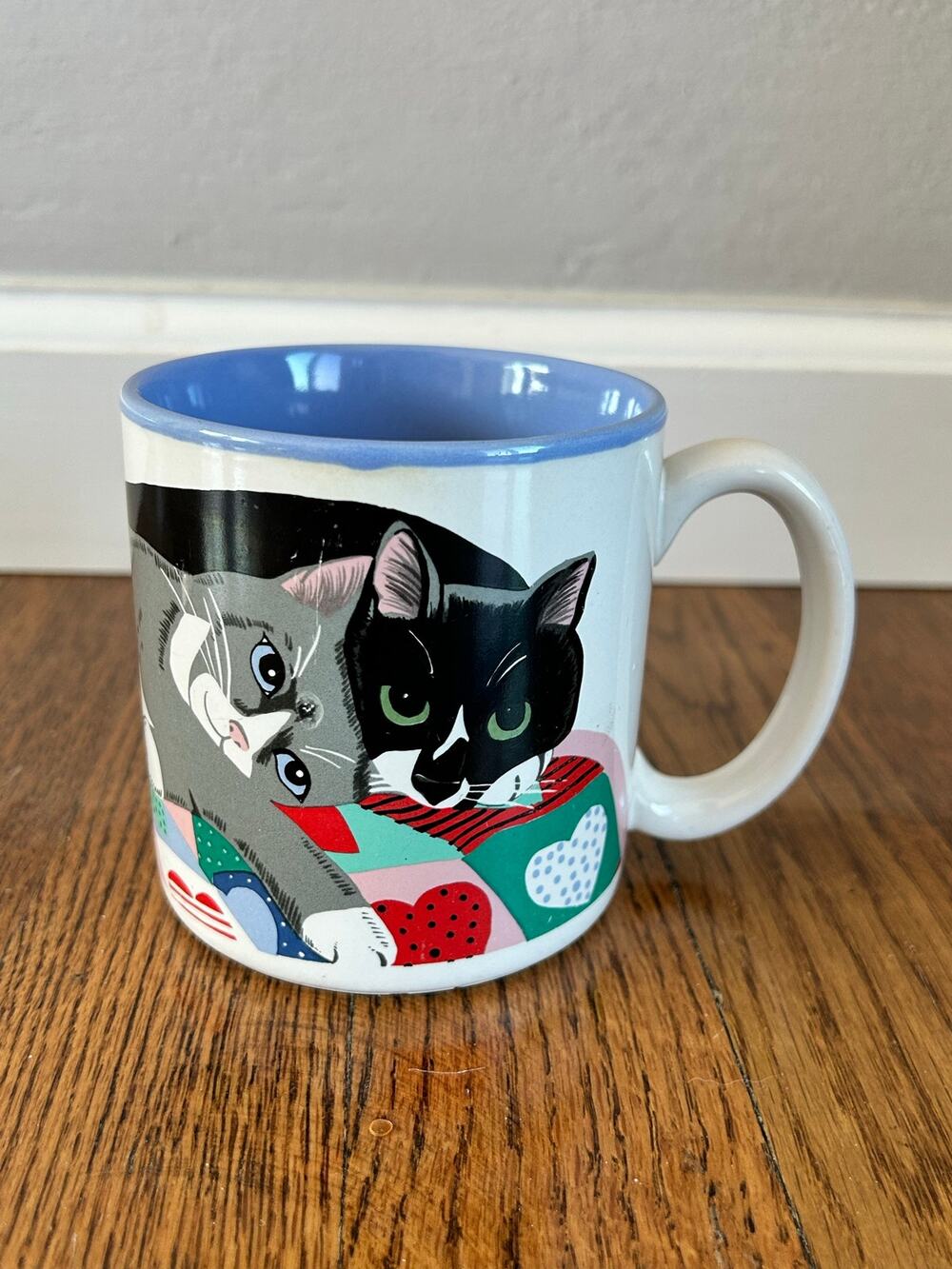 Vintage Potpourri Press Cats N Quilts Mug 1991